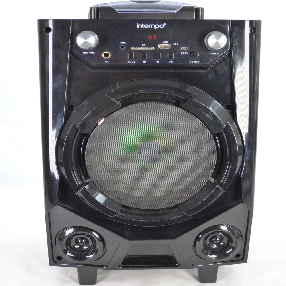 Outdoor Home Bluetooth Speaker Taiate Rechargeable LED Lights USB Microphone Input