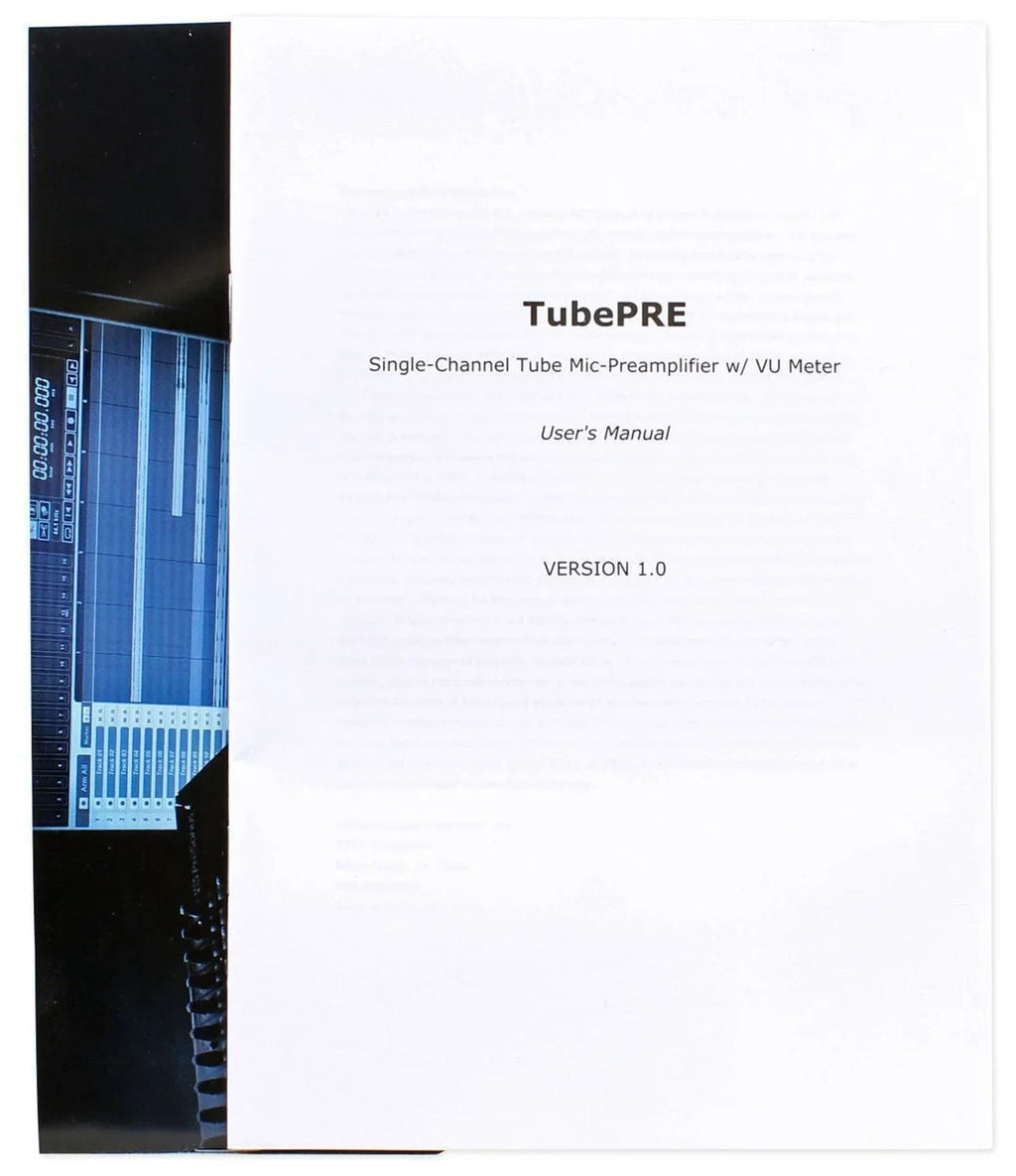 PreSonus TubePre V2 Vacuum Tube Preamp/DI Direct Box and (2) 6' XLR Cables