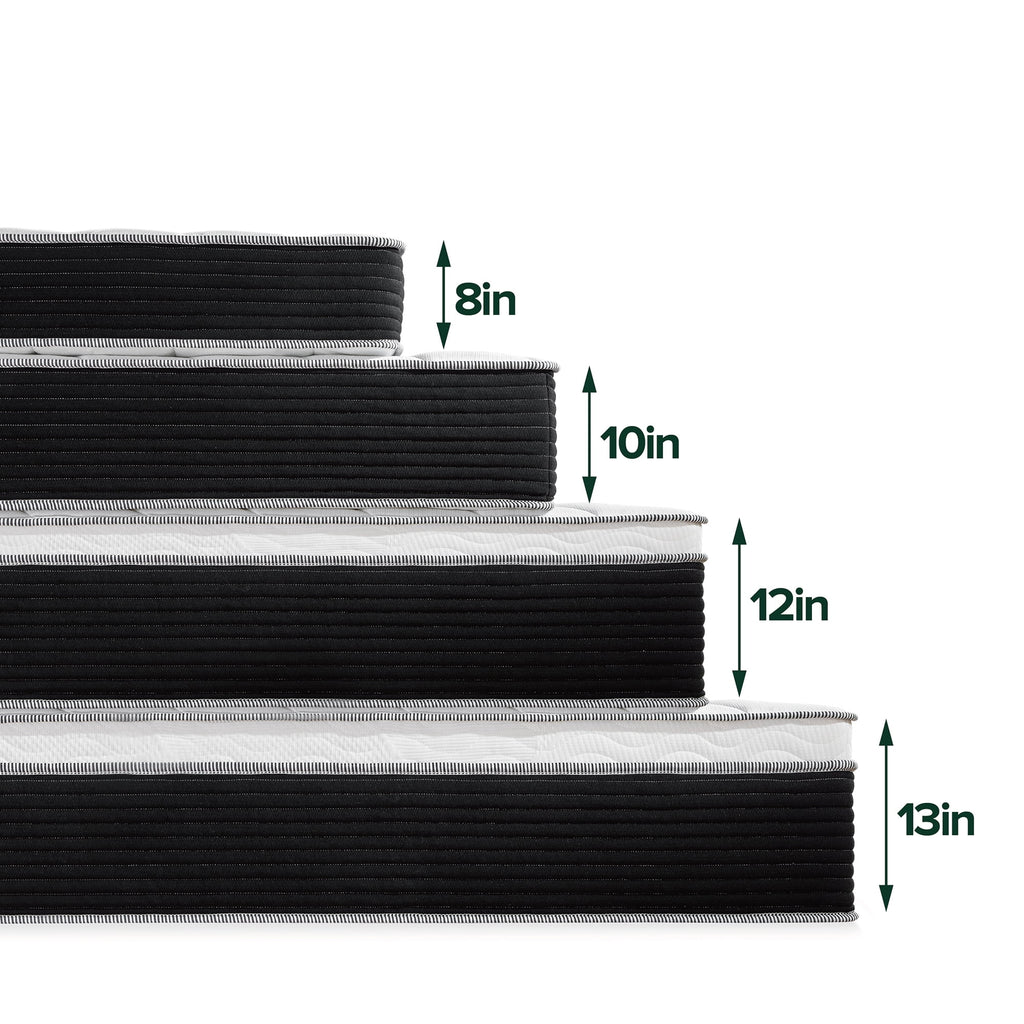 Spa Sensations by Zinus 10" Classic Pocket Spring Hybrid Mattress, Full