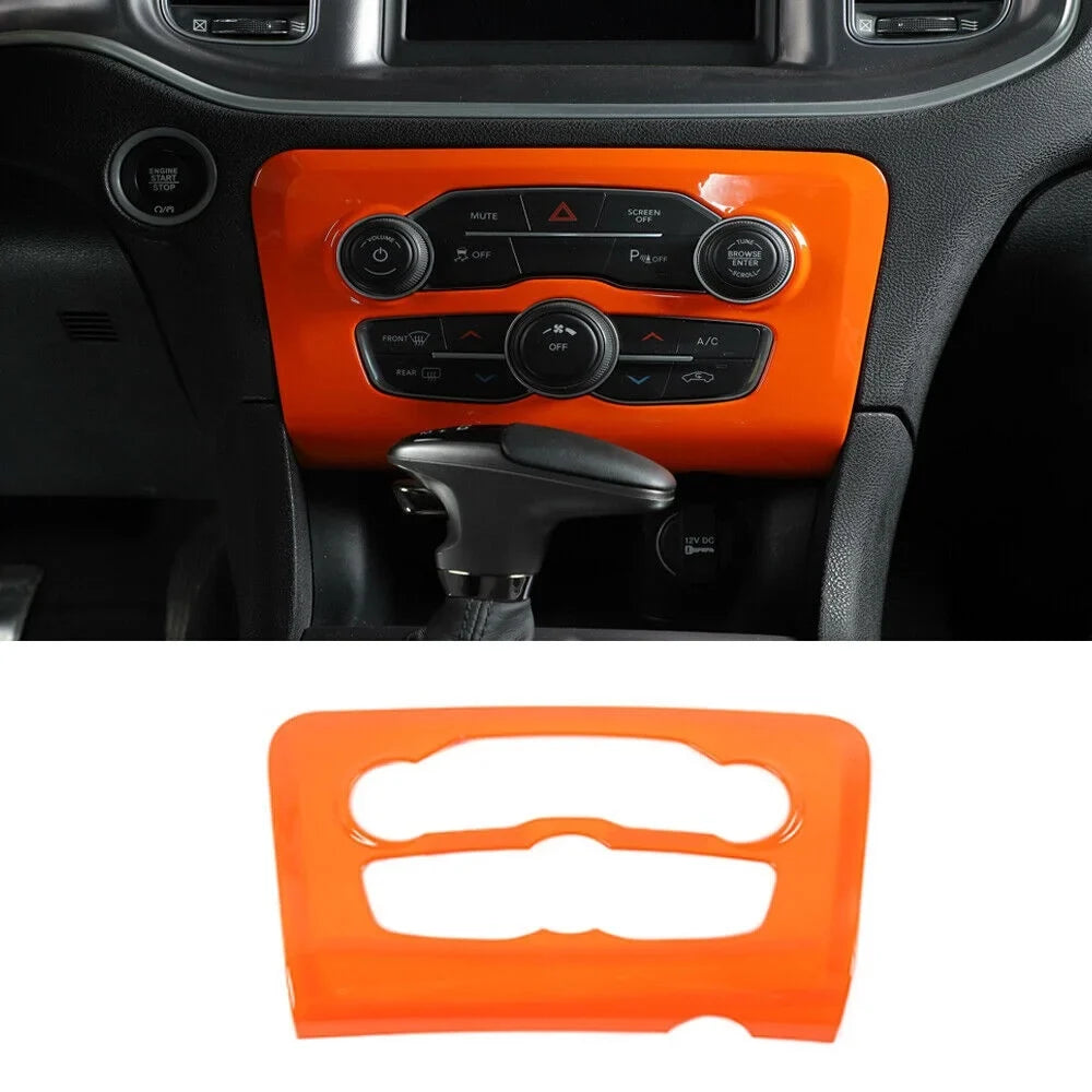 Teledu 17x Orange Set Center Console Dash Panel Cover Trim Kit
