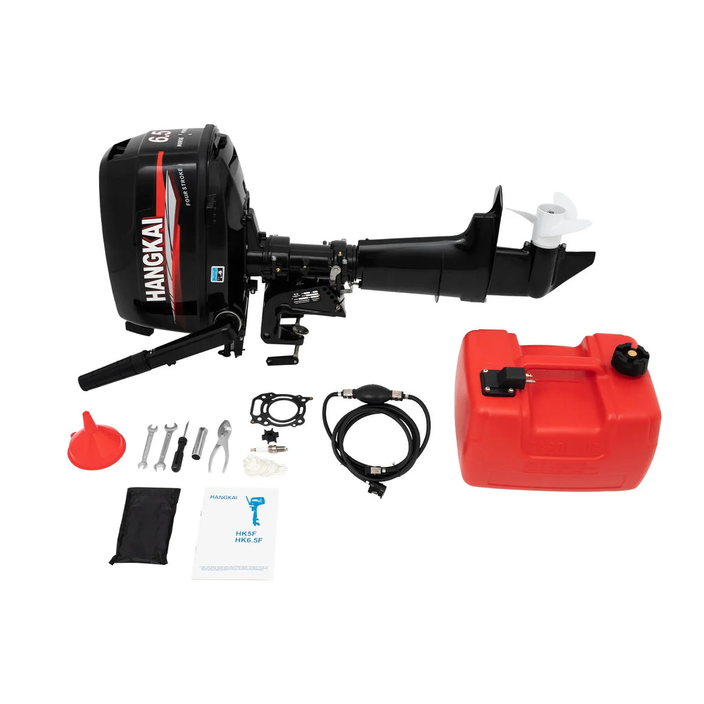 LOYALHEARTDY Outboard Motor 6.5 4 Stroke Boat Engine Fishing Boat Kayak Engine Water Cooling 123CC