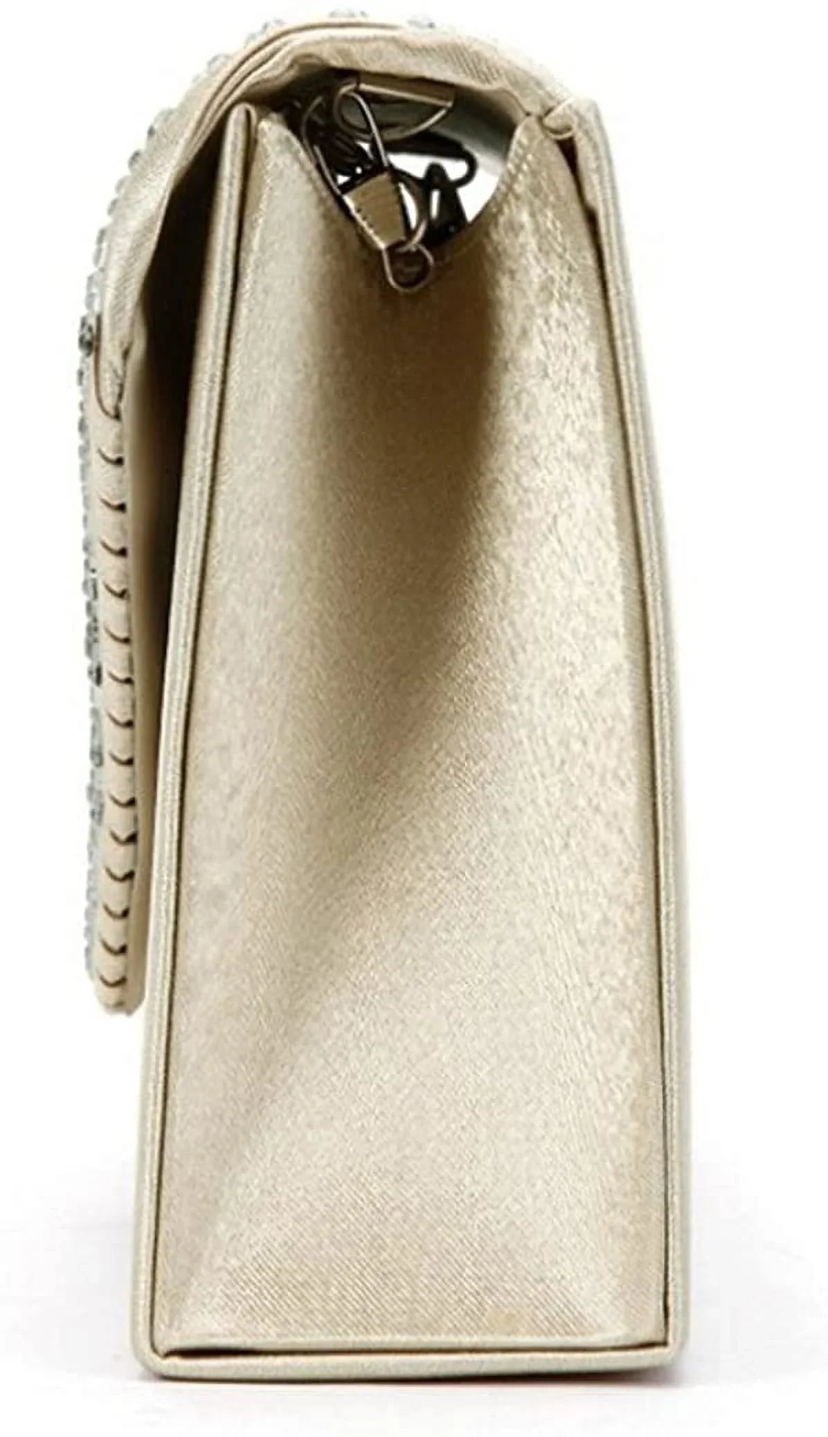 U-Story Women's Rhinestone Satin Frosted Evening Wedding Clutch Bag Handbag Purse
