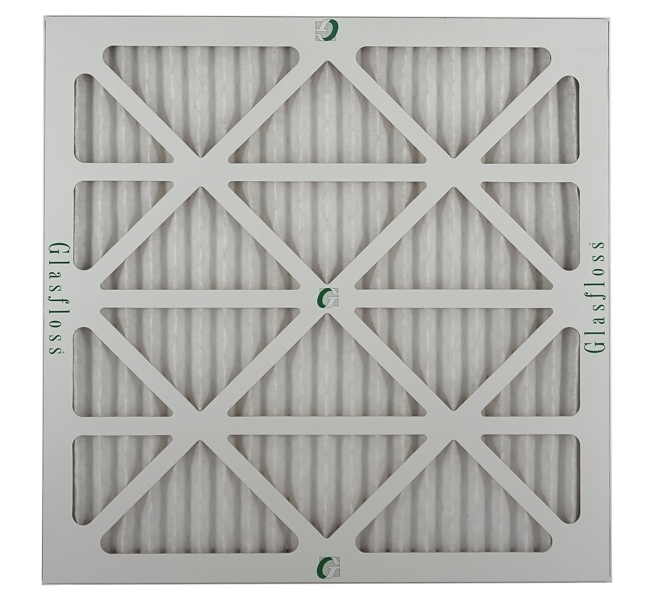 Glasfloss Air Filter 24x25x2 - 2" MERV 10 - (Pack of 6) - Pleated AC or HVAC Air Filter - Furnace Air Filter - Home or Office - Made In The USA.