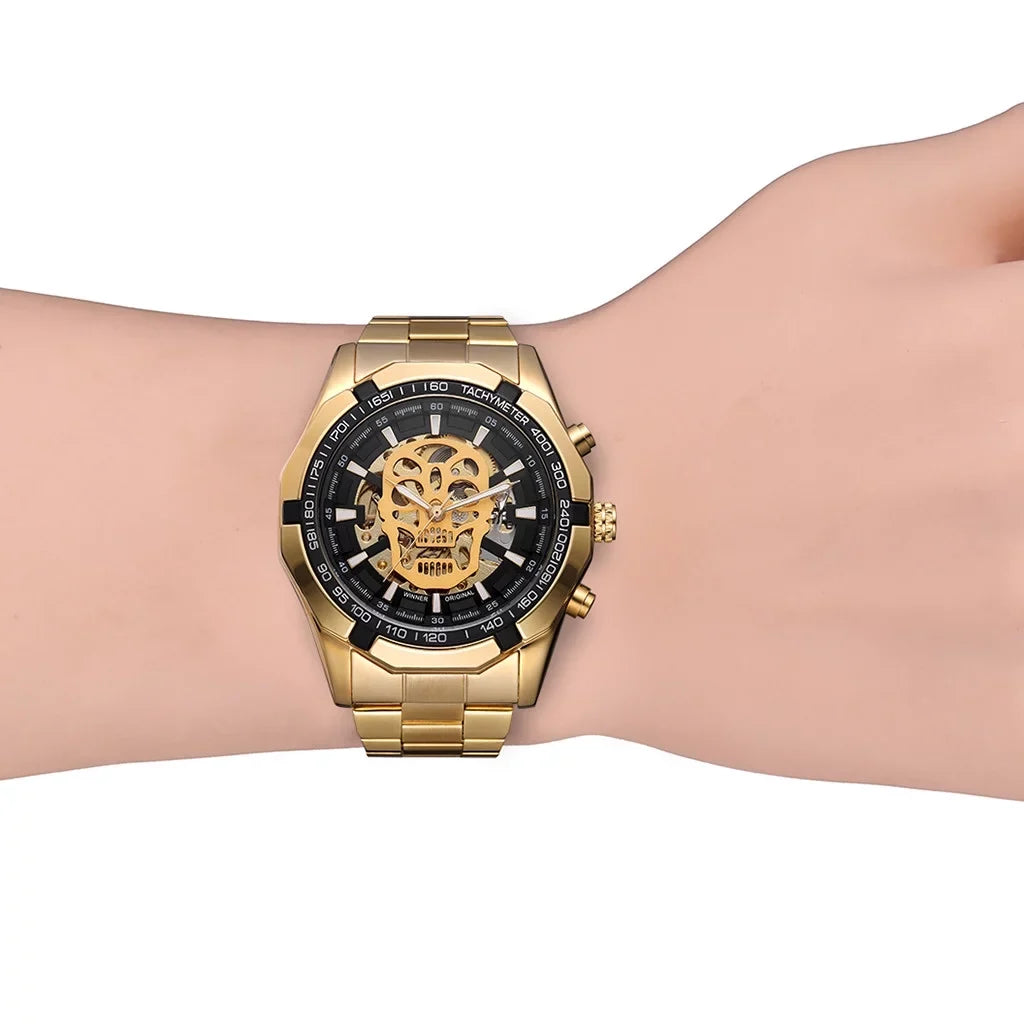 Watch Hollow Demon Dial Luxury Design Business Fashion Men's Mechanical