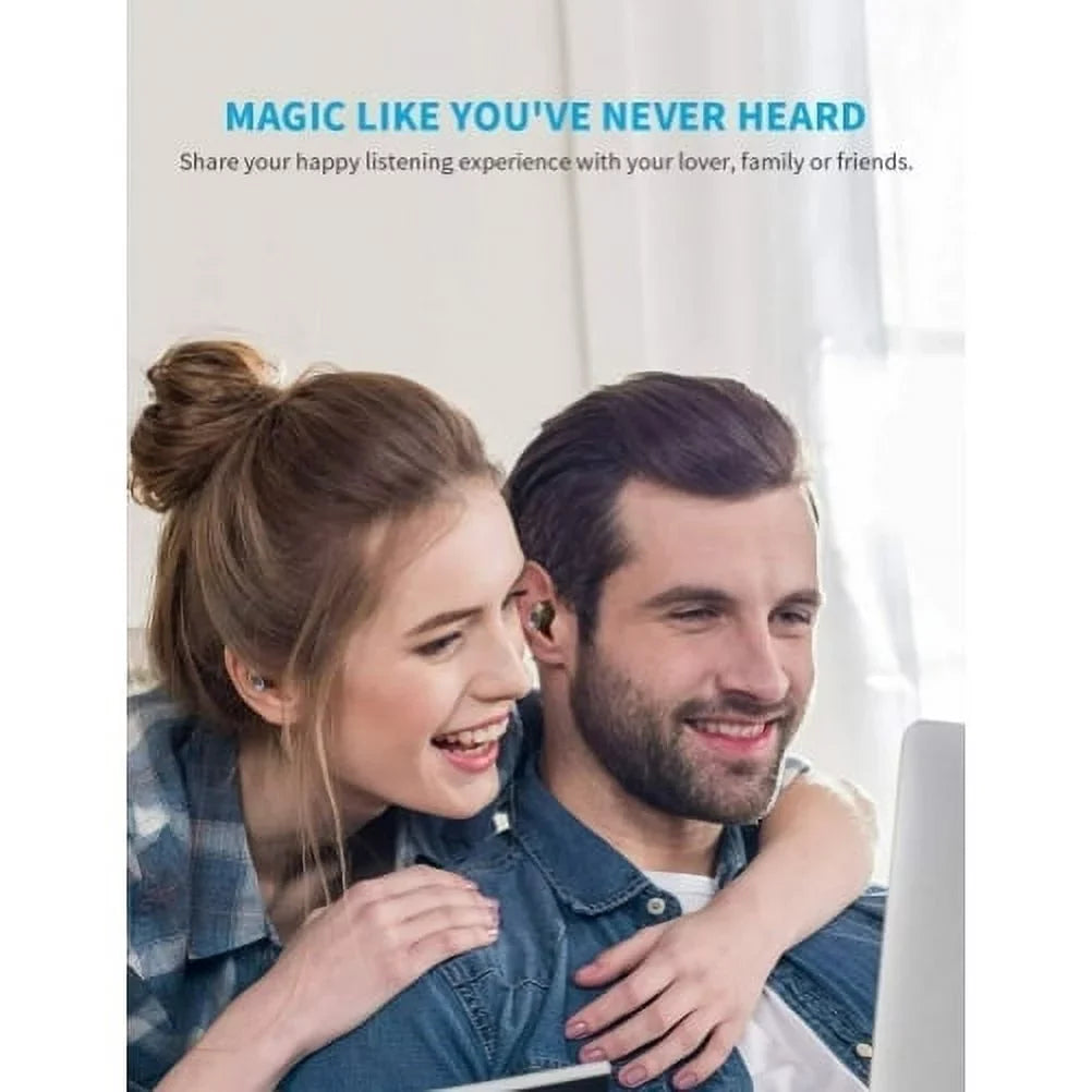 Wireless Earphones TWS True Stereo Earbuds Headphones w Mic Charging Case LED Display Y7V for Galaxy TabPRO 12.2 Tab 3 8.0 7.0 NotePRO 12.2 - TCL Tab 8 - Vankyo MatrixPad S10