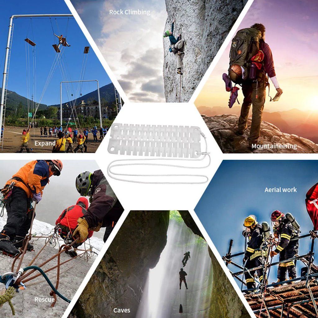 Thickened Rope Outdoor Rock Climbing Arborist Rope Board Rappelling Abseiling Friction Reduction Equipment