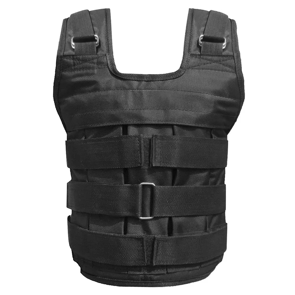 Walmeck Waistcoat, Adjustable Load Vest for Strength Training , 50kg Max. Load (Empty), Oxford Exercise Load Loading