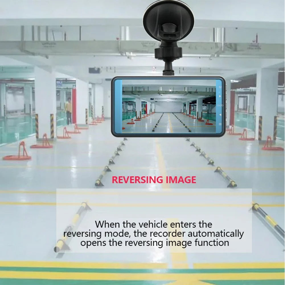 4\\\" Touch Screen Dual Dash Cam 1080P Car DVR Recorder Front Rear Camera G-Sensor