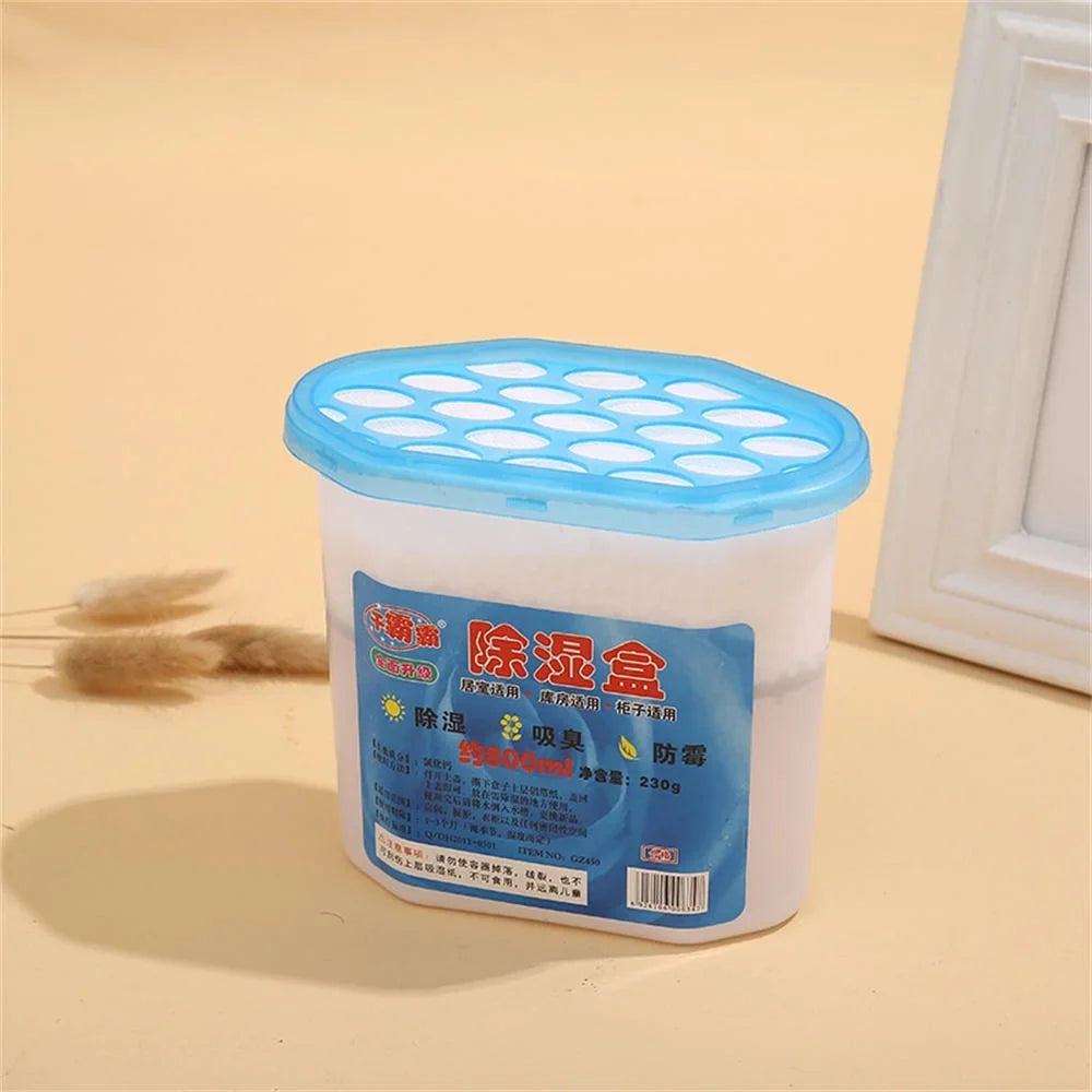 YEAHOO 5pc 500ml Dehumidifier Internal Moisture-Proof Mold Remover Moisture-Absorbing Moisture-Proof Dehumidifier Wardrobe Room Desiccant Moisture Absorption Box