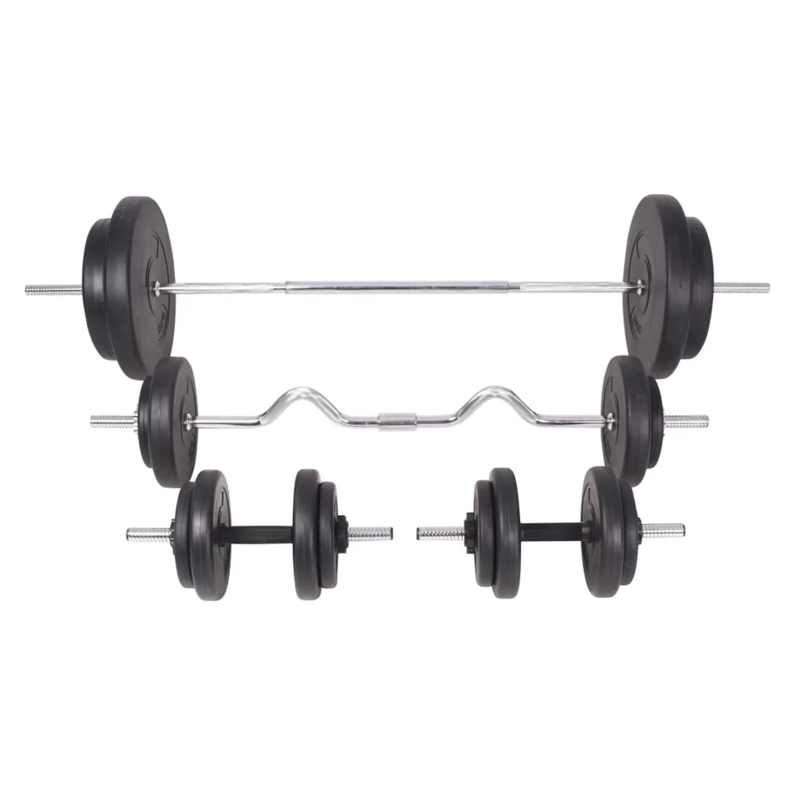 Tomshoo Barbell and Dumbbell Set 198.4 lb