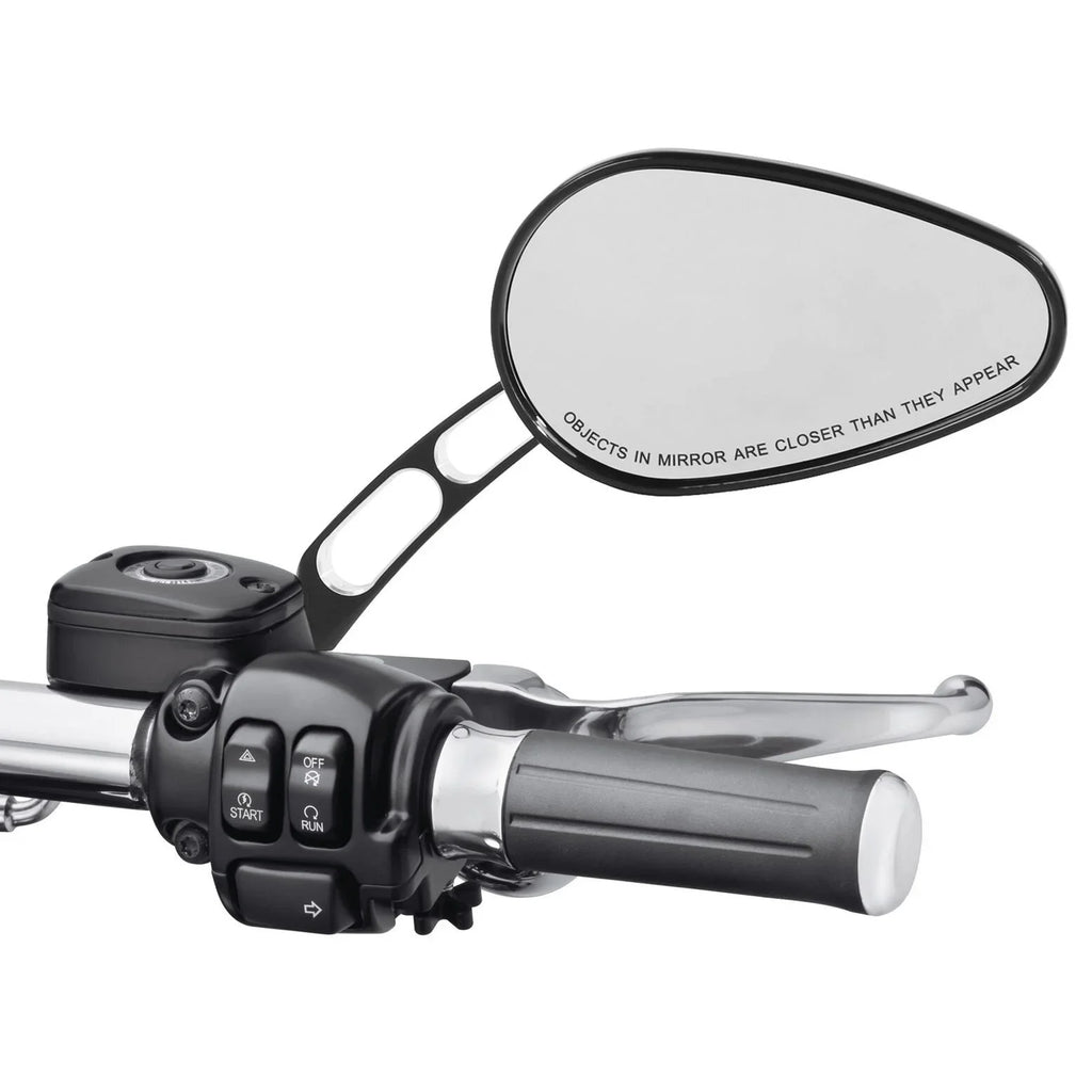 Teledu Dark Rear View Mirrors Harley Softail Deluxe FLSTN Fits 2005-2017 Fits 2016 8mm