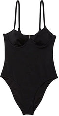 Medium Victoria's Secret Essential Wicked One-Piece Swimsuit Ebony Underwire M New