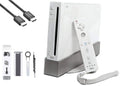 Nintendo Wii White Gaming Console + HDMI Cable Cleaning Kit BOLT AXTION Bundle Like New