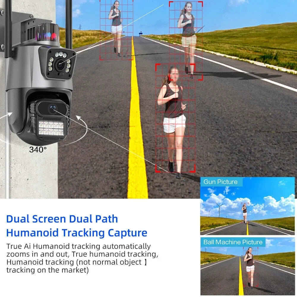 JLLOM Enhanced Dual Antenna Penetration for Maximum Signal Strength - Never Miss a Moment with This PTZ Camera