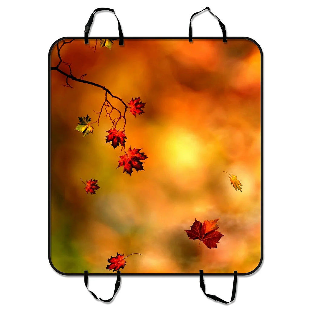 GCKG Autumn-Maple leaf Pet Car Seat Cover Dog Car Seat Mat Hammock Cargo Mat Trunk Mat For Cars Trucks and SUV 54x60 inches