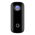 SJCAM C100 Mini Action Camera 2K 30fps Video Digital Camera 30M Waterproof Magnetic Body Built in Rechrageable Battery WiFi Connection APP Sharing with Waterproof Case Back Clip Lanyard