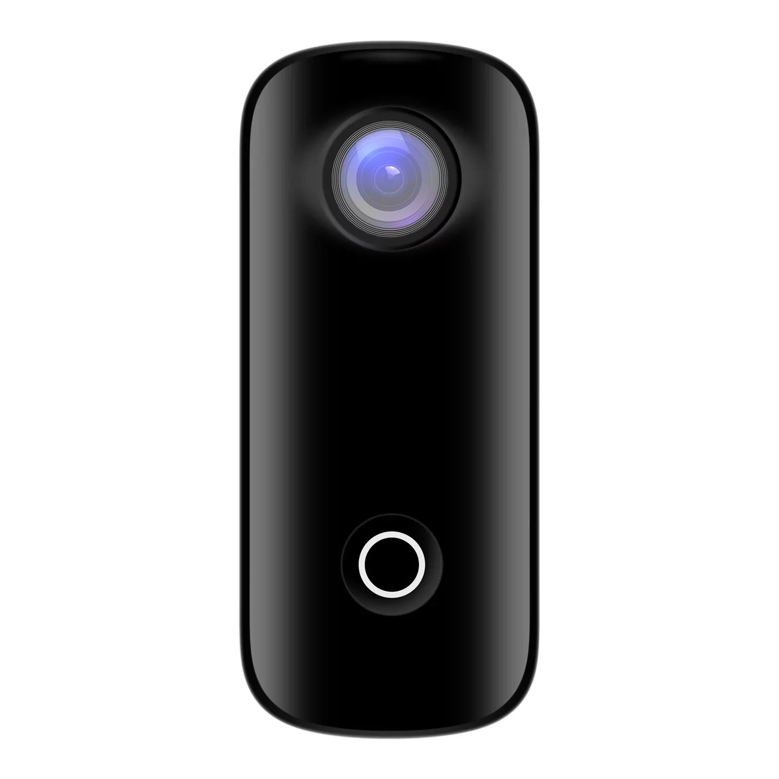 SJCAM C100 Mini Action Camera 2K 30fps Video Digital Camera 30M Waterproof Magnetic Body Built in Rechrageable Battery WiFi Connection APP Sharing with Waterproof Case Back Clip Lanyard