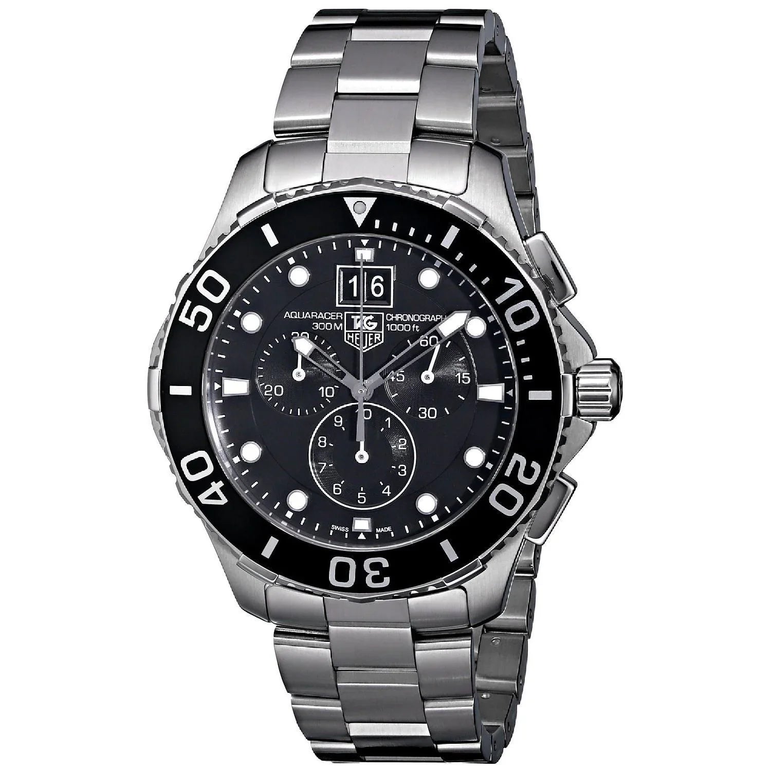 Tag Heuer Men's CAN1010.BA0821 'Aquaracer' Chronograph Stainless Steel Watch