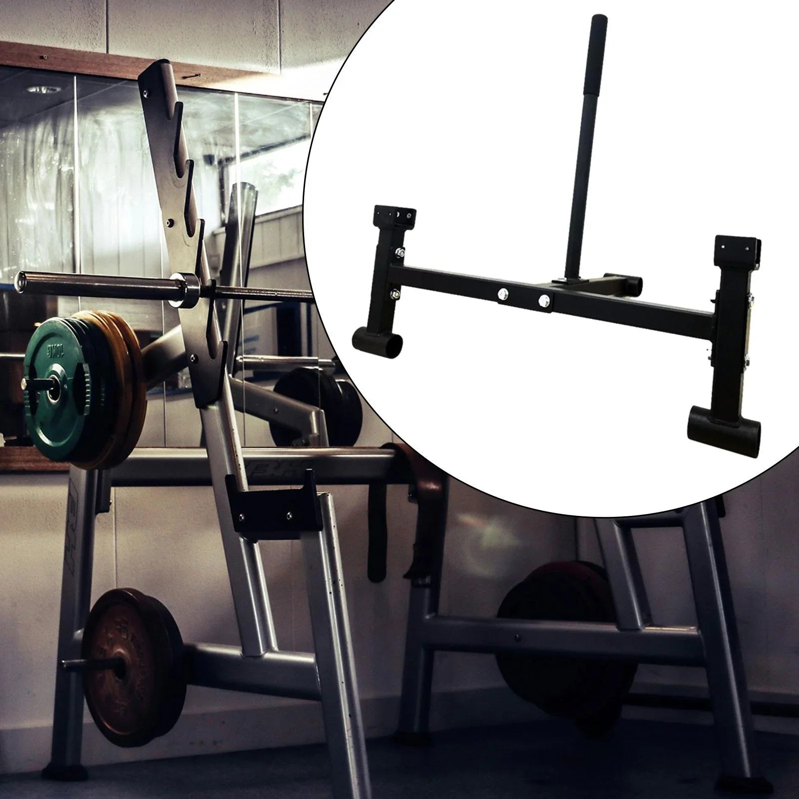 AMLESO Deadlift Barbell Stand Compact Gym Equipment for Workout Sport Load Plates