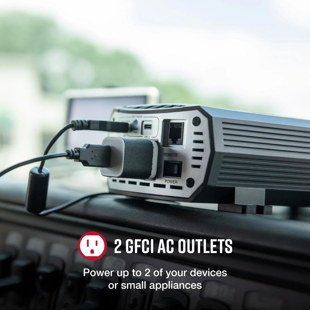 Cobra POWER 500W | Power 500-Watt Power Inverter with Fast Charge USB (CPI 500W)