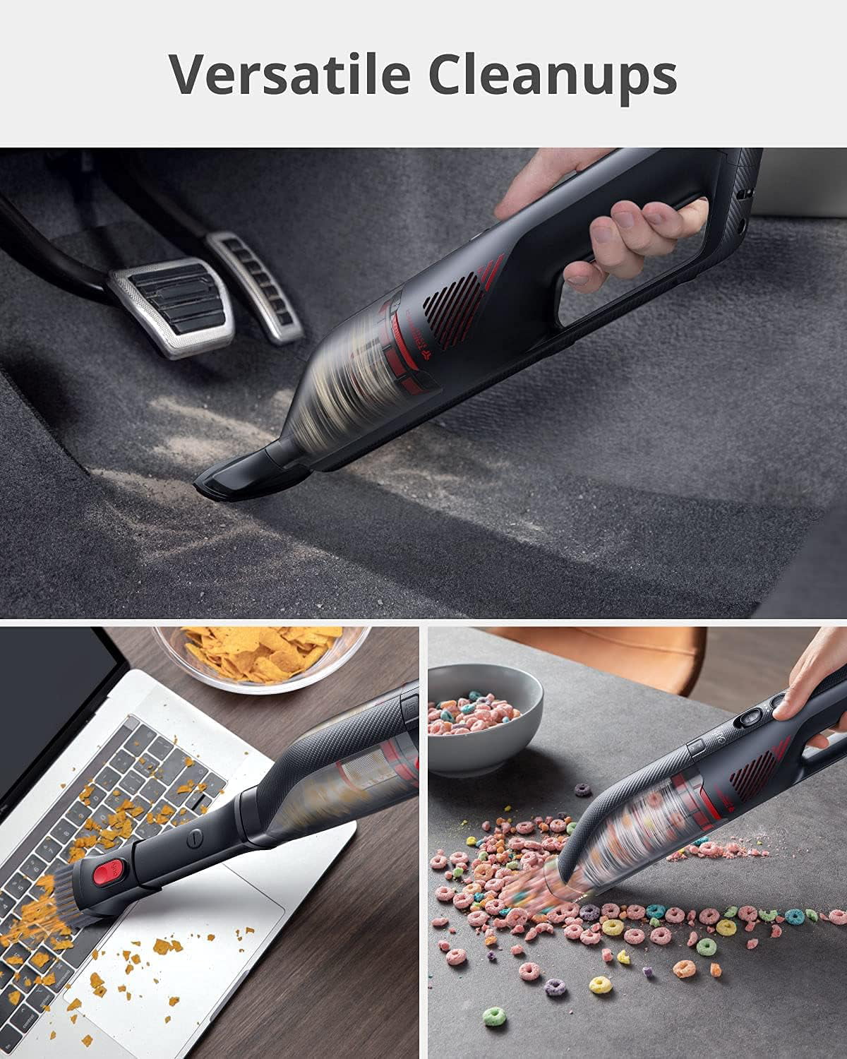 Eufy by Anker HomeVac H30 Venture Cordless Vacuum T2522111 - Ebony