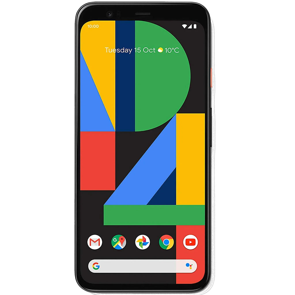Pixel 4 G020M 128GB 5.7 inch Android (GSM Only, No CDMA) Factory Unlocked 4G/LTE Smartphone - International Version (Clearly White)