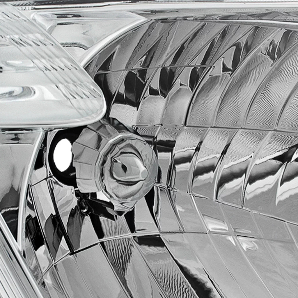 AKKON - Fits 2008 2009 2010 highlander [Halogen Type] Chrome Headlights Pair Left+Right Replacement