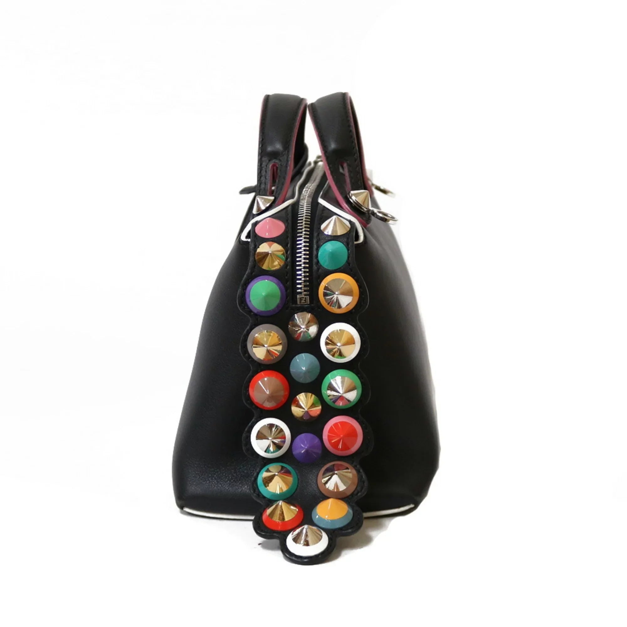 Pre-Owned FENDI Shoulder Bag By The Way Dark Women's Leather (Fair)