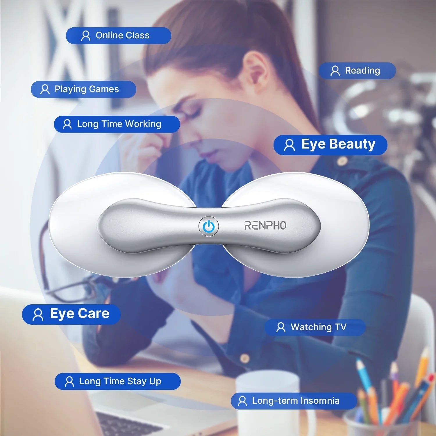 RENPHO Eye Spa Pods with Cooling & Heating for Eye Care Relax Care Beauty