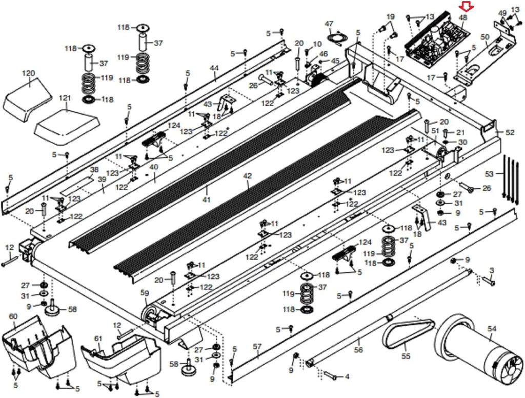 Hydra Fitness Exchange Power Supply Board 424108 Works W 1750 2450 2950 X32i X22I Treadmill