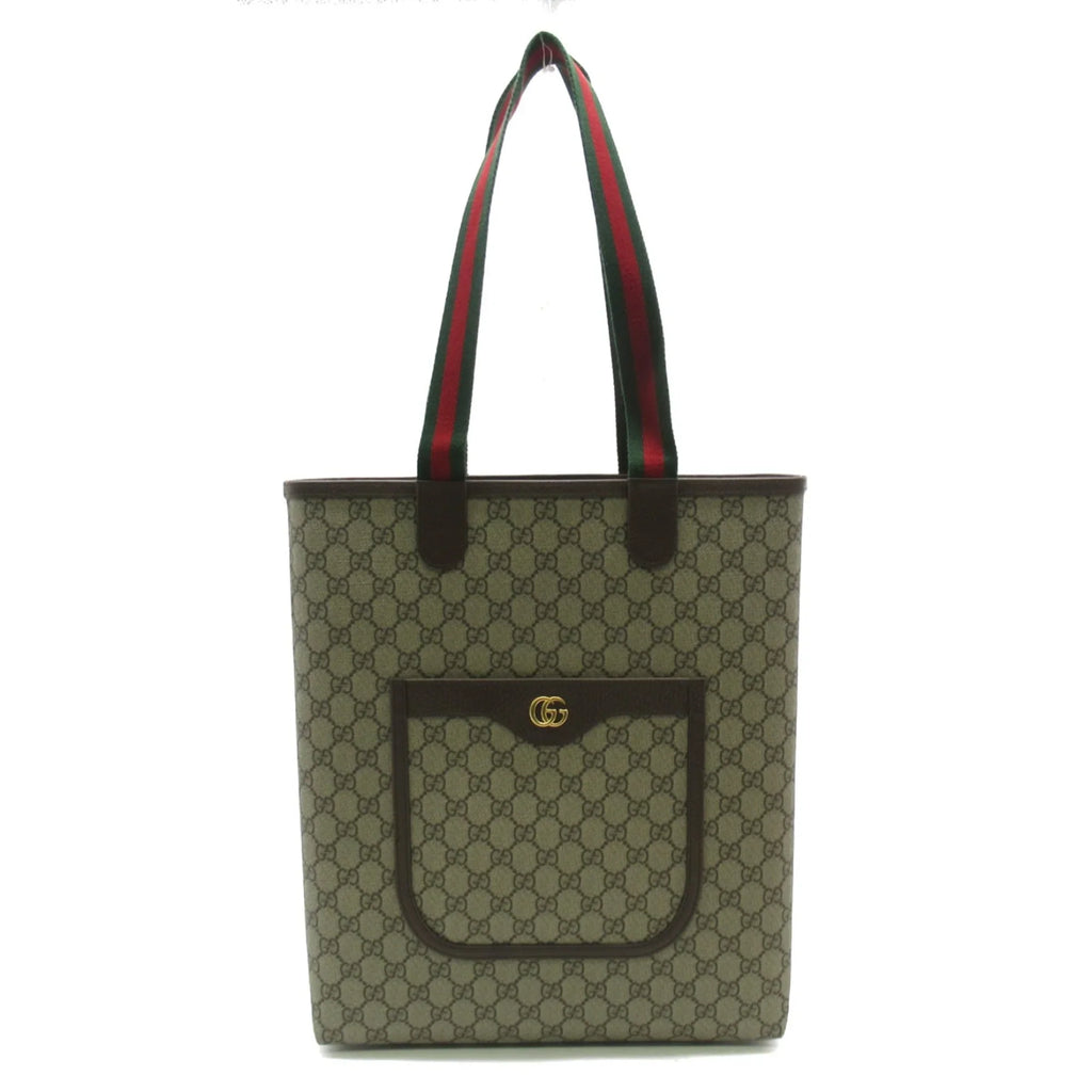 Pre-Owned GUCCI Tote Bag Beige GG Supreme Canvas 7445449AACV8745 (New)