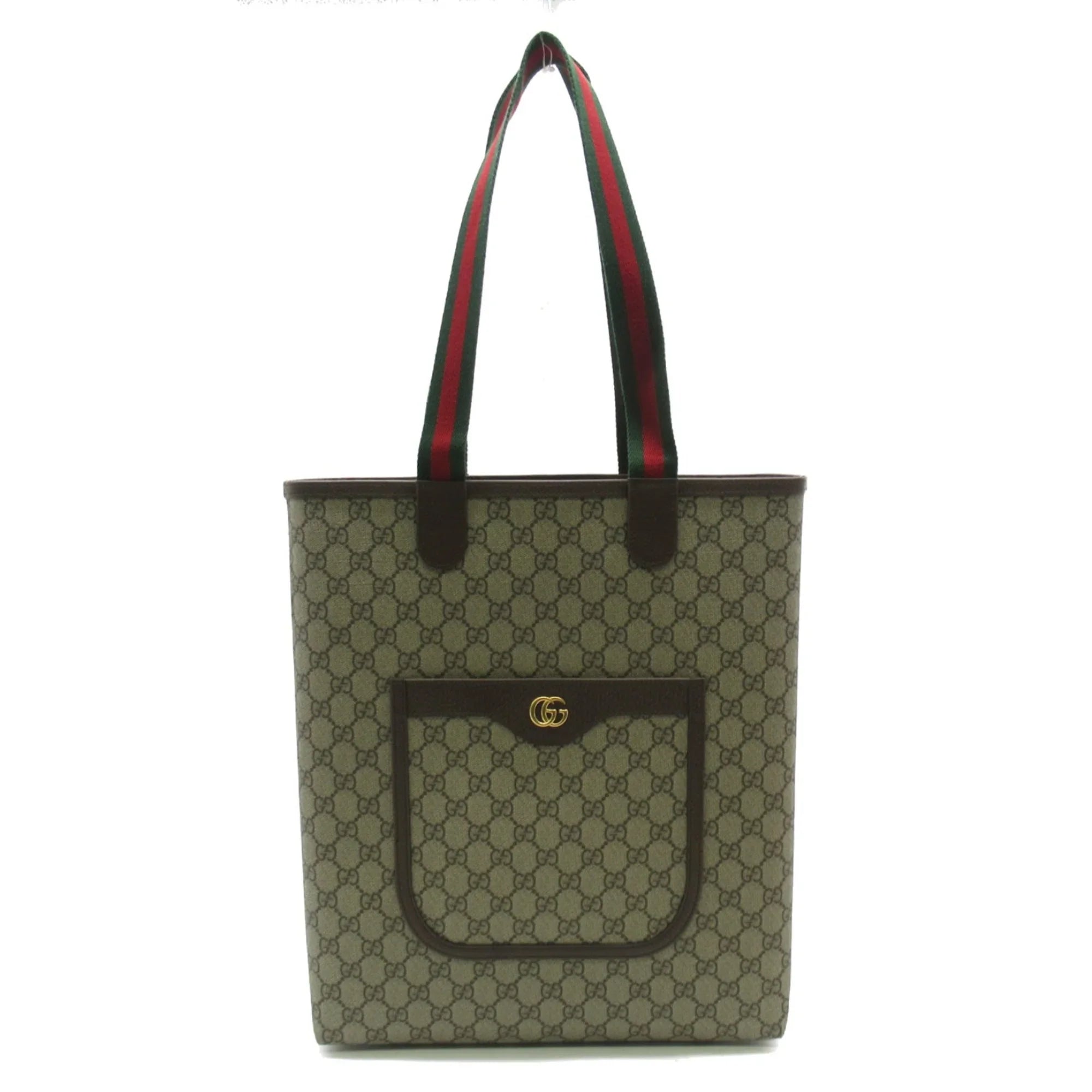 Pre-Owned GUCCI Tote Bag Beige GG Supreme Canvas 7445449AACV8745 (New)