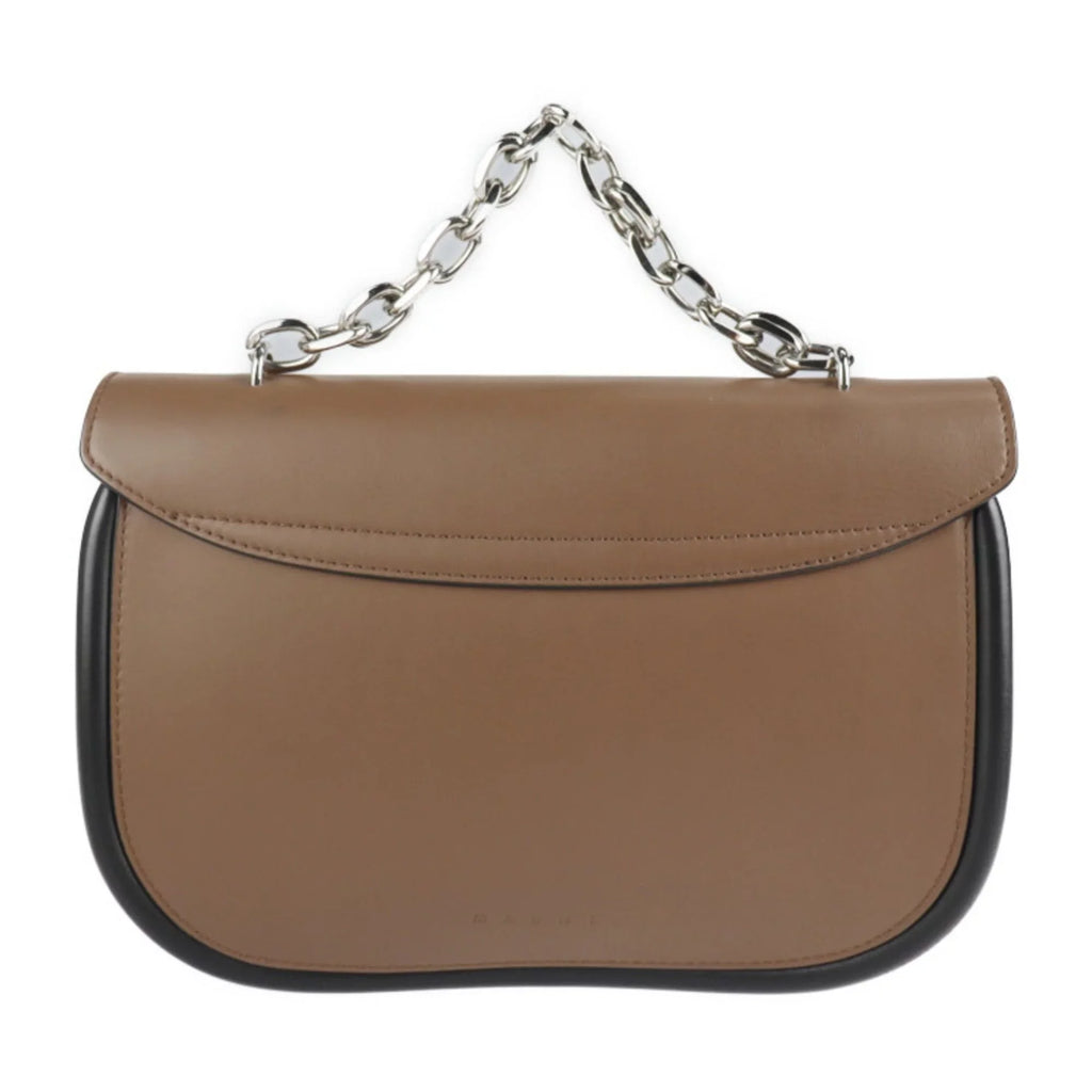 Pre-Owned MARNI Maruni shoulder bag SBMPZ12Q01 leather brown Dark 2WAY 3WAY handbag messenger shopping tote chain (Good)