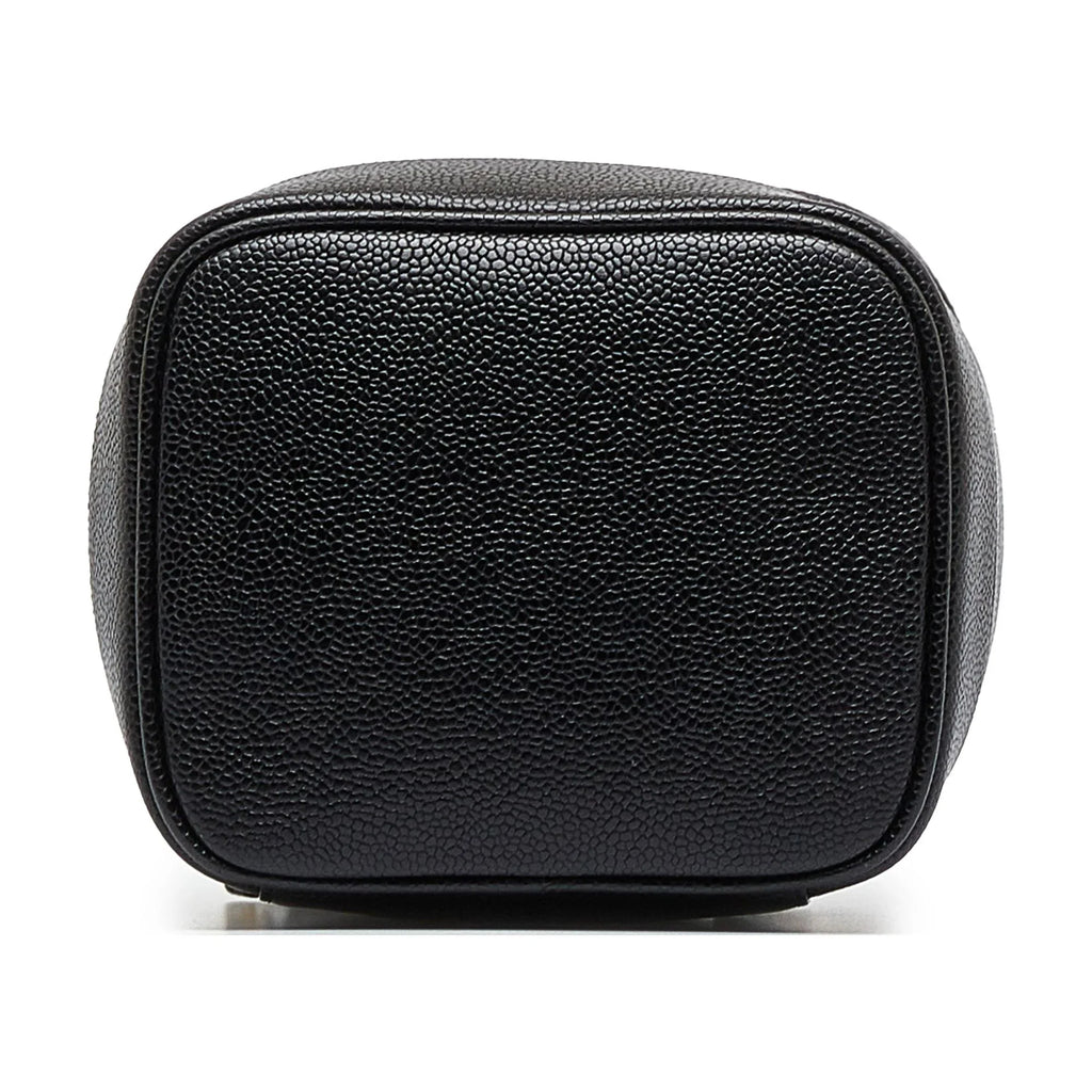 Pre-Owned Authenticated Chanel CC Caviar Vanity Bag Leather Dark Unisex (Good)