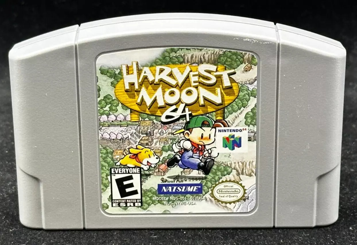 Harvest Moon 64 Nintendo 64 N64 Cassette Genuine Only NATSUME-