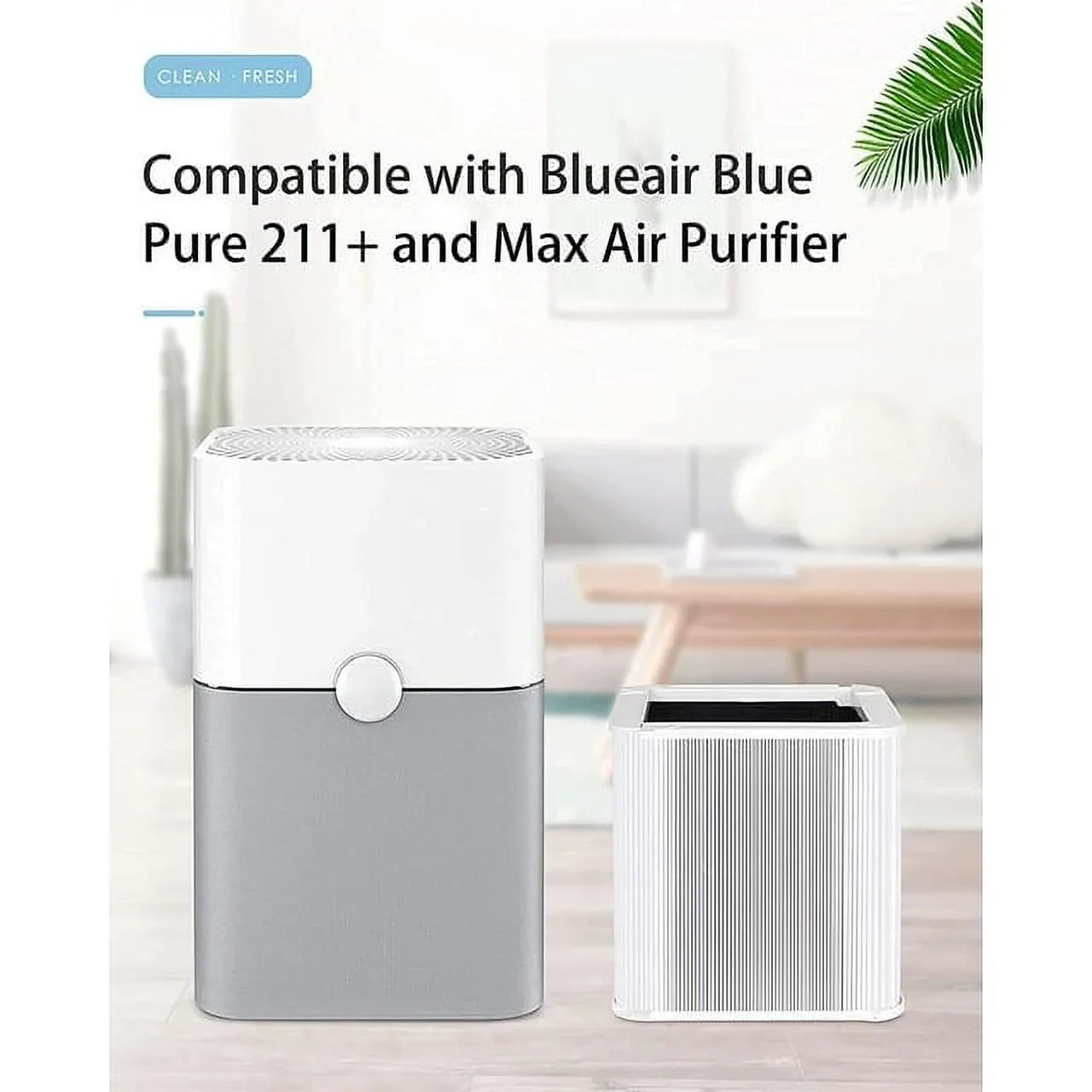 211+ HEPA Replacement Filter for Blue Pure 211+ Air Purifier (Non-Auto), Foldable Activated Carbon Filter