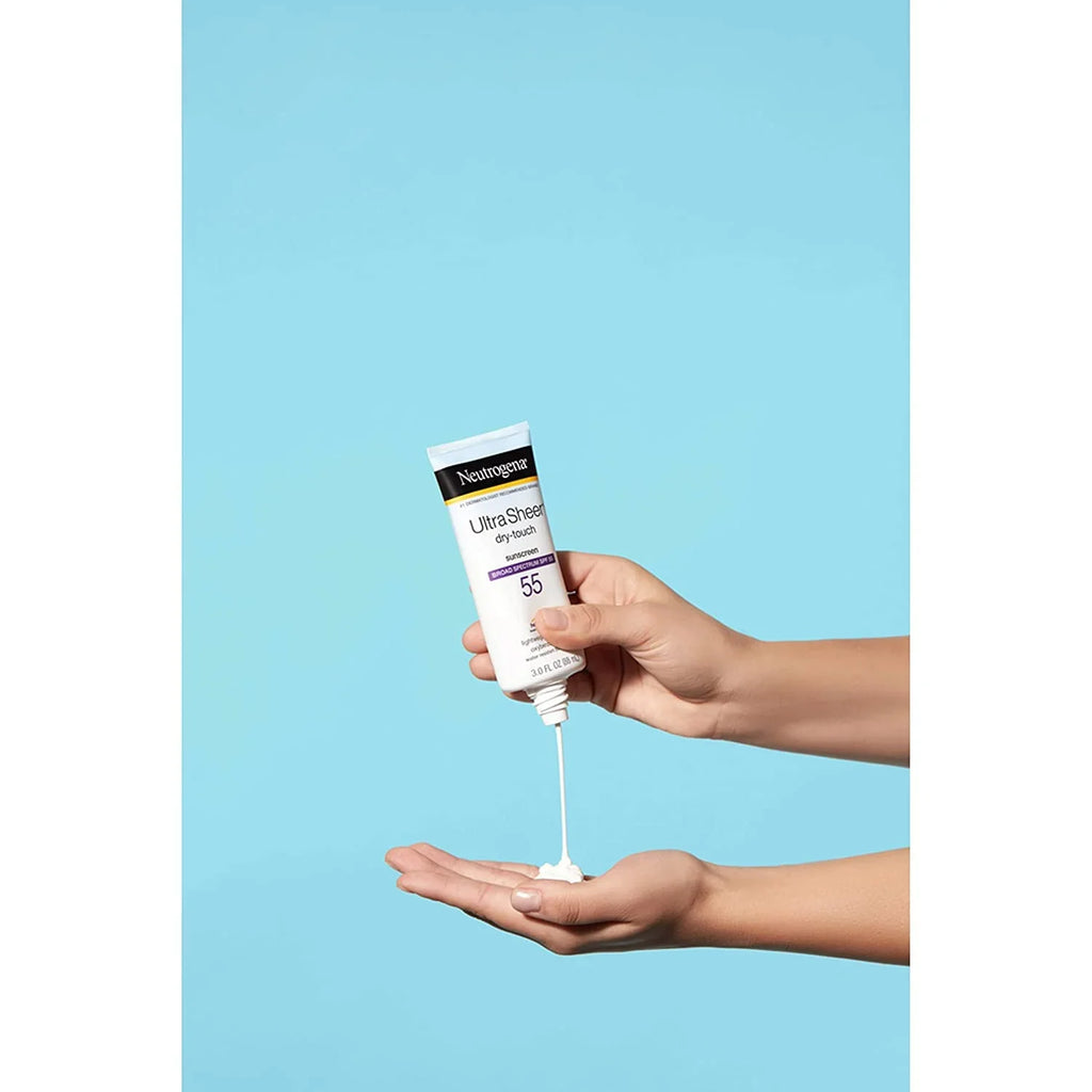 Invisible Daily Sunscreen Lotion with SPF 55- Sweat & Water Resistant Sun Block Lotion for 80 Minutes | Moisturizing & Quick Drying Skin Sun Protection| 1 Pack: 3 OZ Per Pack, Pack of 15