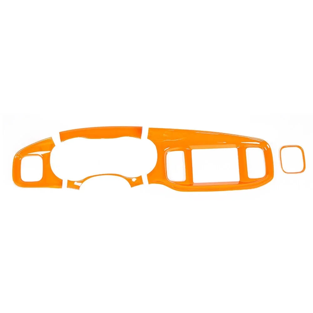 Teledu 17x Orange Set Center Console Dash Panel Cover Trim Kit