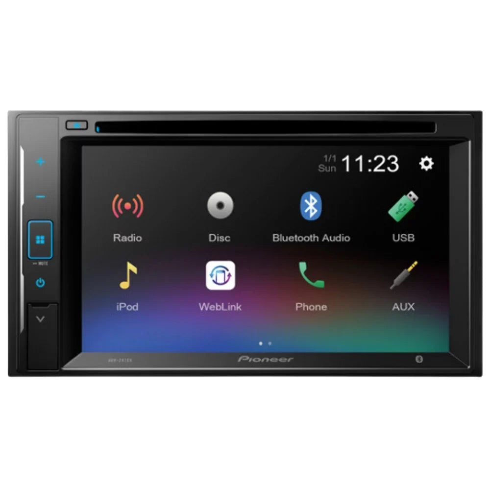 KIT4846 Bundle for 2000-2005 Chevrolet Cavalier W/ Pioneer AVH-241EX Double DIN Car Stereo with Bluetooth/Backup Camera/Installation Kit/in-Dash DVD/CD AM/FM 6.2" Touchscreen Digital Media Receiver