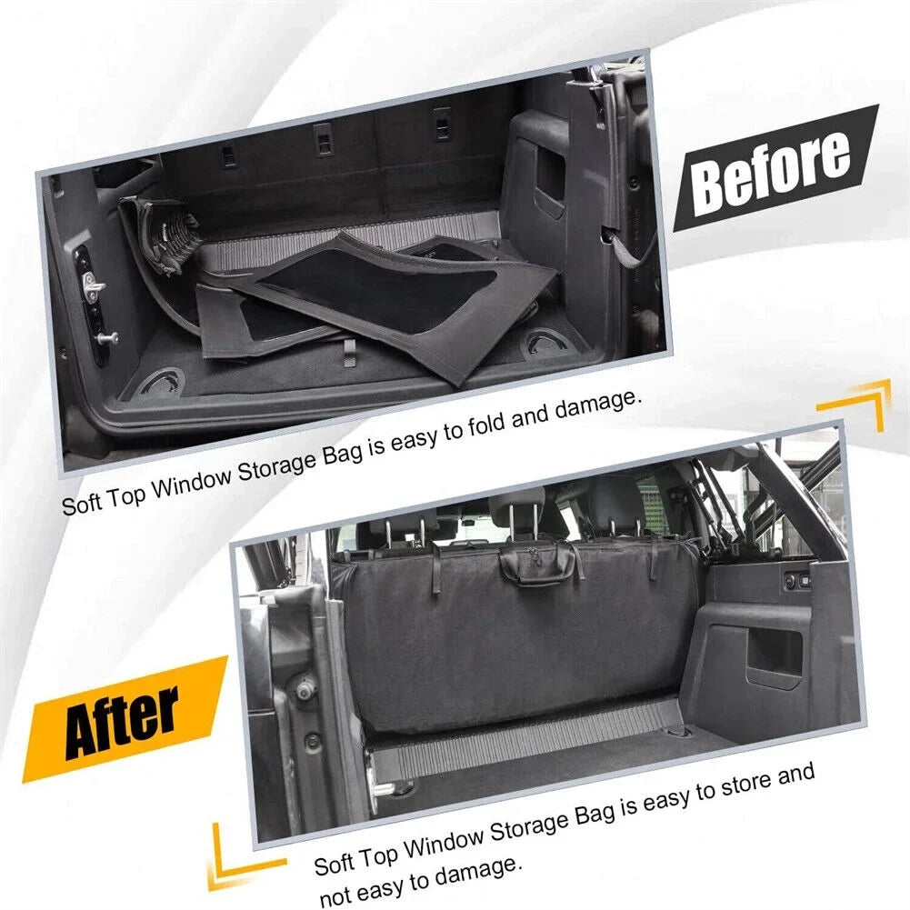 Soft-Top Window Storage Bag Organizer For Ford for Bronco 2021 2022 2023 4 Door