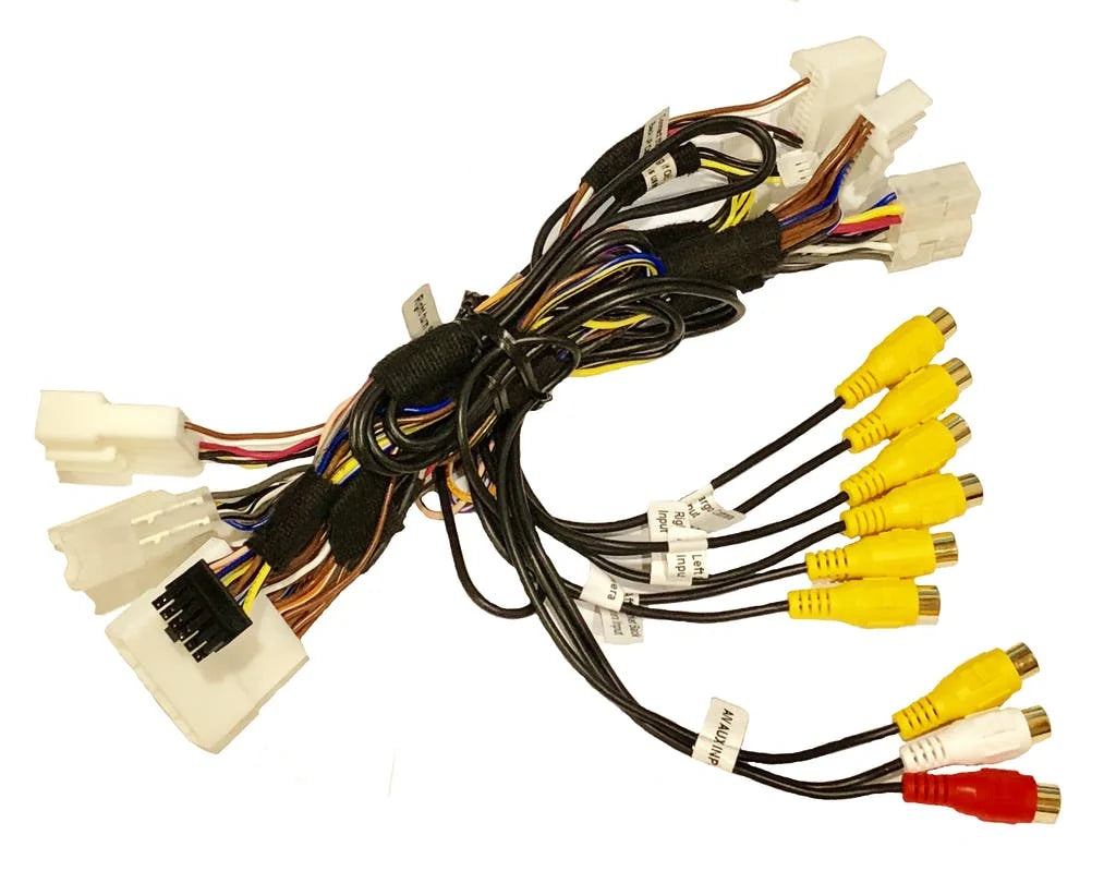 Crux RFM-TUN Multi View Integration Interface with A/V Input and Side Mirror Mounted Cameras for Tundra
