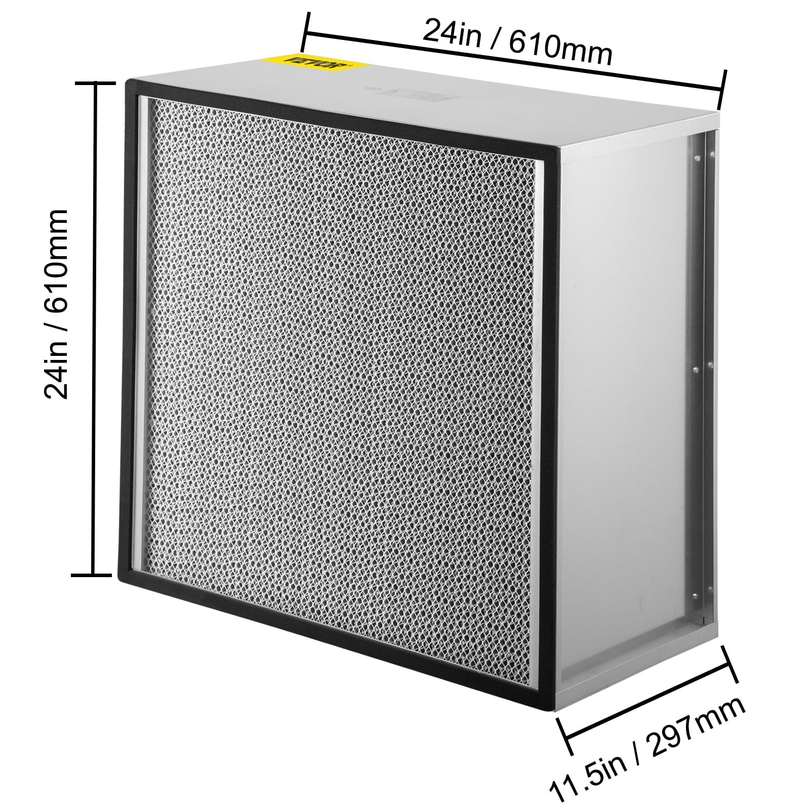 Bentism Filter Replacement, 24''x24''x11.5'' AC Filter, True HEPA Pleated Air Filter, Air Filter Replacement with Durable Galvanized Frame, 99.97% Standard Filter Compatible