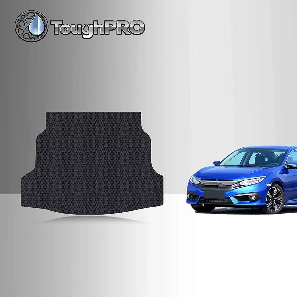 TOUGRO Cargo/Trunk Mat Accessories Compatible with Honda Civic Hatchback - Sport Only - All Weather - Heavy Duty - (Made in USA) - 2021