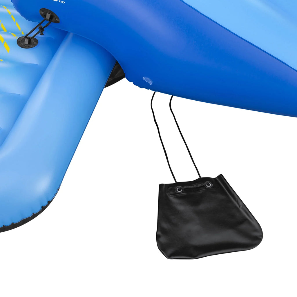 Bestway Hydro Force Summer Slide 5 Person Inflatable Activity Island, Blue