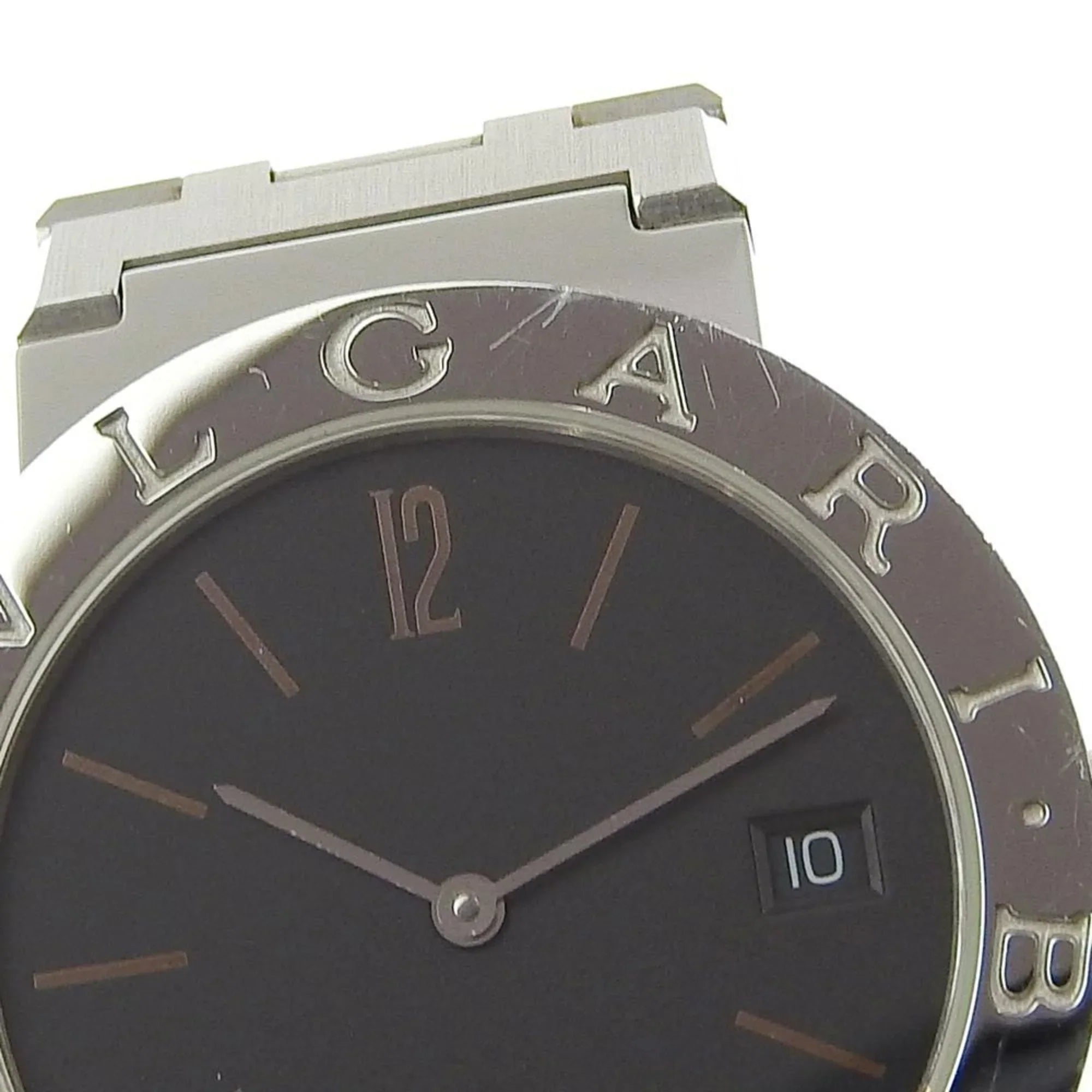 Pre-Owned Bvari BVARI Watch BB33SS Stainless Steel Quartz Analog Display Jet Dial Buari Men's I220823033 (Fair)