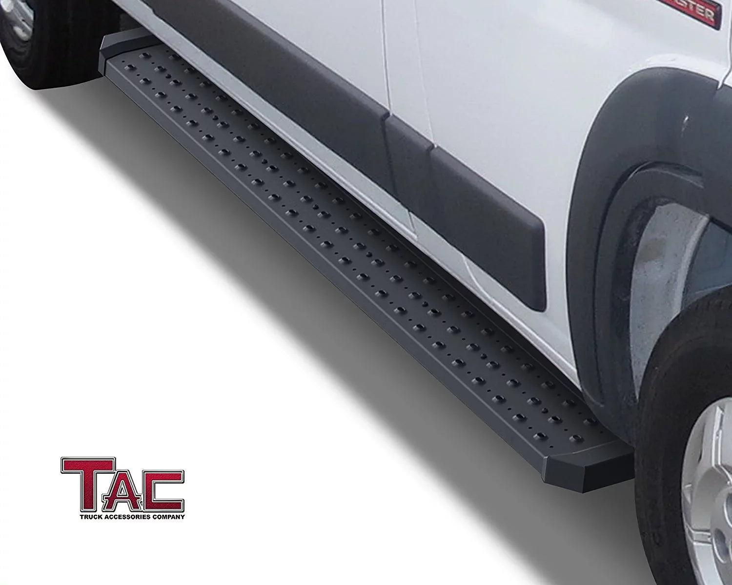 TAC 6.5” Running Boards Fit 2014-2024 Dodge Promaster Van 136”/159” Wheel Base (Full Size) Utility Dark Side Step Nerf Bars Side Bars Step Rails Off Road Exterior Accessories 2pcs