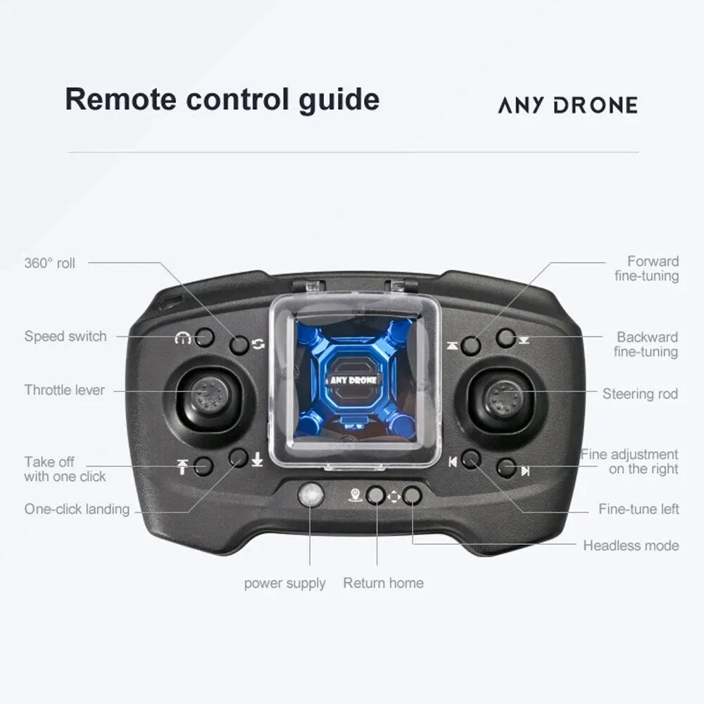 K04 Mini Drone for Kids, RC Quadcopter HD Camera 360° Flip Headless Drones Foldable RC Aircraft One Key Land Auto Hovering Suitable for Beginners Toys Gift