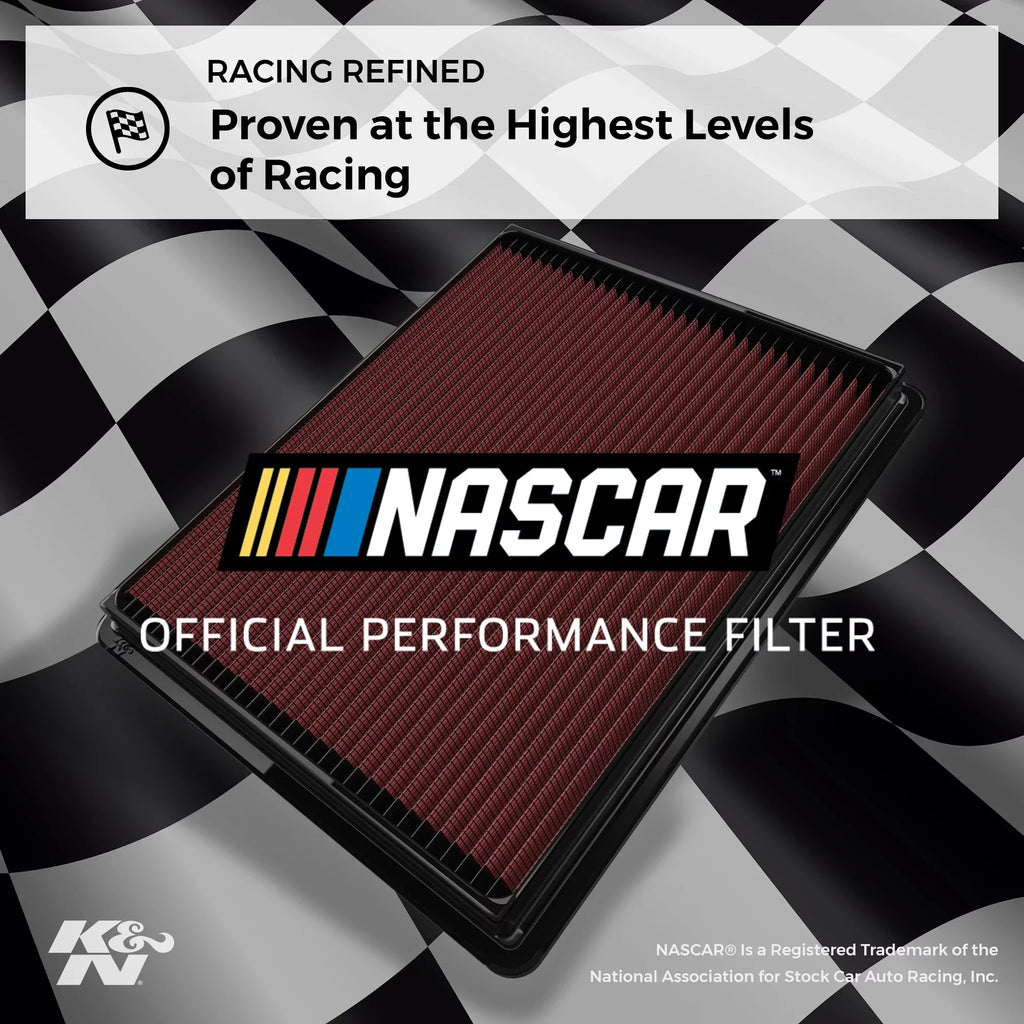 K&N Engine Air Filter: High Performance, Premium, Washable, Replacement Filter: 2006-2012 FORD/MERCURY (Fusion, Milan), 33-2357