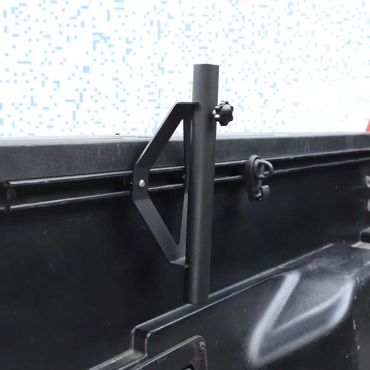 TINKI Truck Flag Pole Mount Holder Fit for 2005-2021 Tacoma/2007-2021 Tundra Bed Rail System