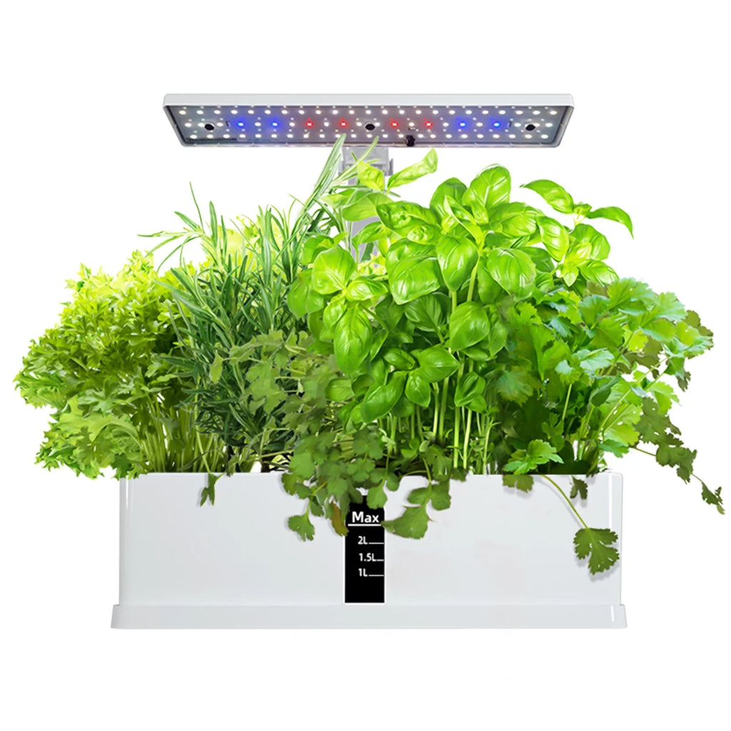 moobody Hydroponics Growing System Indoor Garden Kit 9 Pods Smart with Adjustable Height LED Lights for Home Office Kitchen